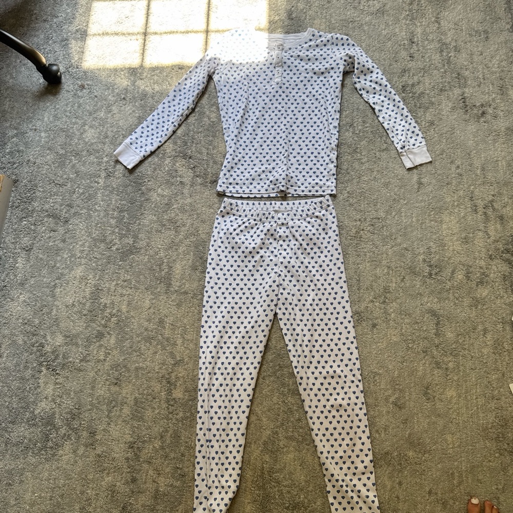 Roller Rabbit Blue and White Kids Pajama Set